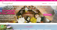 Desktop Screenshot of entregafloral.com